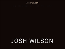 Tablet Screenshot of joshwilsonmusic.com